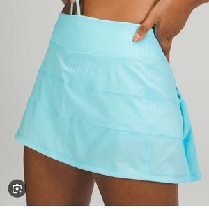 Lululemon Pace Rival Skirt Cyan Blue